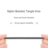 4 Short Usb Type C Cables (9In/23Cm) Nylon Braided Fast Charge & Sync Usb C To Usb 3.0 Cables For Iphone 16, 15, Samsung Galaxy S23 S22 S21 Note 10, Google Pixel,Lg V20 G6, Charging Station