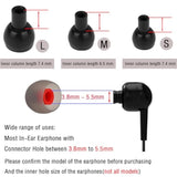 Silicone Earbud Tips Earbud Replacement Tips Eartips For (Inner Hole From 3.8Mm-5.5Mm Earphones) Headphone Earbud Rubber Tips Earbud Caps S M L 9 Pairs