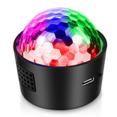 Mini Disco Ball Light,Rechargeable Party Lights,Sound Activated Strobe Dj Light,Portable Battery Operated,Night Lights Projector For Kids,Halloween,Disco Decoration For Car/Parties