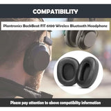 Backbeat Fit 6100 Earpads Replacement Cushion For Plantronics Backbeat Fit 6100 Wireless Bluetooth Headphone Ear Covers With Protein Leather