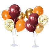 Fall Balloons Maroon Orange Gold Birthday Baby Shower Thanksgiving Decor