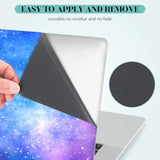 Laptop Skin Sticker Decal, 12" 13" 13.3" 14" 15" 15.4" 15.6 Inch Personalized Universal Vinyl Notebook Skin Sticker Cover Art Protector Decal With Free 2 Wrist Pads, Nebula Galaxy