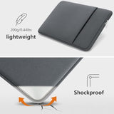 16 Inch Laptop Sleeve Case Shockprook Lightweight Padded Protective Cover Bag Compatible With Macbook Pro 16 Inch M1 M2 M3 M4 2019-2024, Gray