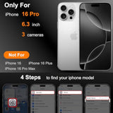 Slim Case For Iphone 16 Pro, 1.9Mm Minimalist Phone Case Compatible With Magsafe (38 Magnets), Thin Light Translucent Anti-Scratch, Anti-Yellow (Basalt Black, Iphone 16 Pro)