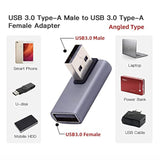 10Gbps Usb3.0 Male To Female Extension Power Data Video Adapter Low Profile 90