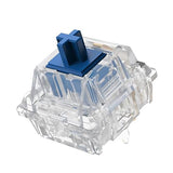 Silent Linear Switches, Classic Blue Stem 5 Pins Silent Linear Switch, Pre-Lubed Mx Silent Keyboard Switches Dolphin 62G, 90Pcs