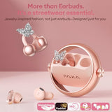 3 in 1 Ctbuds Stylish Jewelry-Style Clip on Open Ear Headphones Wireless Earbuds, Instant Earring Mode, Ultra-Long 140H Play, Bluetooth 6.0, All-Day
