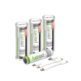 Usb-C Portable Charger Kit - Pack Of 3- Includes All Cables & Adapters Compatible With All Tablets & Smart Phones, Rechargeable Backup Power Bank, Swap For Charged Rod At Kiosk