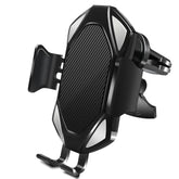 Wireless Car Charger, Qi Auto-Clamping Air Vent Dashboard Car Phone Holder & Qc3.0 Car Charger, 15W Charging For Iphone 13/12/11/11 Pro Max?Compatible For Galaxy S10/S10+/S9