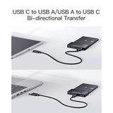 Inateck SATA to USB 3.2 Gen 2 Adapter, Hard Drive Adapter Cable for 2.5/3.5 In