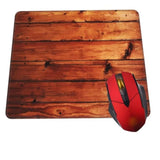 Mouse Pad Rustic Wood Wooden Mouse Pads For Desk Non-Slip Rubber Base Square Gaming Mousepad Mat For Computer Home Office