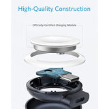 Anker Upgraded Portable Wireless Magnetic Charger for Apple Watch, 5W Max MFi-Certified with USB-C Connector, Fast Charging for Apple Watch Ultra/SE/8/7/6/5/4/3/2