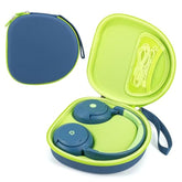 Portable Headphone Case For Iclever Bth 20, Travel Carrying Pink Hard Eva Over Ear Headphone Case With Mesh Pocket Storage Cable