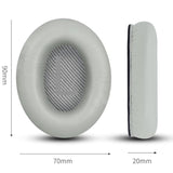 Headphones Replacement Ear Pads, Sheepskin Ear Cushions For Bose Quietcomfort 35 (Qc35) Improved Durability, Ear Pads Cushions With High-Density Foam, Thickness And Sound Isolation - Gray