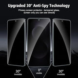 2+2 Pack for Galaxy S25 Edge Privacy Screen Protector with Camera Lens Protector, Anti Spy Tempered Glass, 9H Hardness, Scratch Resistant,