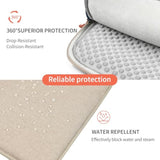 360° Protective Laptop Bag,14-15.6 Inch Laptop Sleeve Case For Hp Lenovo Dell Asus Acer, Computer Bag (Khaki, 14 Inch)