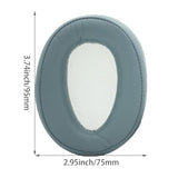 Replacement Ear Pads Compatible With Sony Mdr-100Abn-H800 H900N Headphones, Mdr-100Abn Earpads Cushions With Protein Leather And Memory Foam (Moonlight Blue)