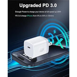 Samsung Galaxy S25 Usb C Fast Charger Block, 2Pack 20W Pd3.0 Wall Plug Charging Cube, 5V 3A Usbc Power Adapter For Samsung Galaxy A17 A16 5G, Iphone 17 Air 16 15 Pro Max, Google Pixel 10 Pro Xl