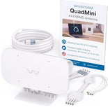 Quadmini: 4X4 Mimo Low-Profile Antenna Kit | External Antenna For 4G/5G Routers & Gateways | For T-Mobile Home Internet, Verizon, At&T | 10 Sma Cable, U.Fl Adapters, Window Entry