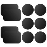 10-Pack Metal Plates for Phone Magnetic Car Mounts Adhesive Sticker Black