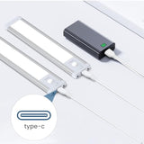 Under Cabinet Lighting Usb C Charging Cable, Charger For Mcgor Motion Sensor Light Indoor, With Power Adapter