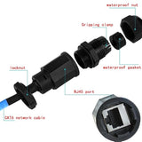 5Pcs M22 Waterproof Ethernet Cat6 Rj45 Connector Ip67 Outdoor Lan Coupler Adap