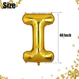 40 Inch Big Gold Letter Foil Mylar Helium Balloons Birthday Baby Showe