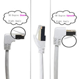 Cat6 Ethernet Cable 90 Degree Downward Right Angle, Cat6 Right Angle Ethernet