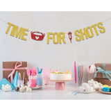 Time For Shots Banner,Nurses Call The Shots Banner,Nurse Graduation Party Decorations,Congrats Future Nurse Party Decor,I Will Stab You,2025 Nursing School Survivor Graduation Party Supplies Gold Red