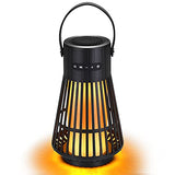 Outdoor Bluetooth Speaker with Flame Atmosphere, Led Waterproof Wireless Torch Speaker, Stereo Sound, Cool Gadgets for Camping, Yard, , Home,