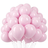 Pastel Pink Latex Balloons: 12" Party Decorations, 110pcs