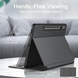 Jetech Case For Samsung Galaxy Tab S9 Fe+ / S9 Fe Plus 12.4Inch With S Pen Holder, Slim Folio Stand Protective Tablet Cover, Multiangle Viewing (Black)