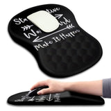 Mouse Pad Wrist Support, Ergonomic Mouse Pad With Massage Dot, Comfortable Computer Mouse Pad For Laptop, Wrist Rest Pain Relief Mousepad With Non-Slip Pu Base For Office & Home, 12 X 8 In
