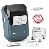 B1 Label Maker Machine With Tape, 2 Inch Portable Label Printer, Bluetooth Thermal Label Printer With Multiple Templates For Small Business,Office,Home,School (Blue, 1 Printer+1 Roll Label)