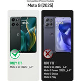 Compatible With Motorola Moto G-2025 Case Pink/Aqua | Bling Sparkly Glitter Floating Liquid Waterfall Cute Phone Cover For Women Girls Kids With Diamond Wrist Strap Lanyard