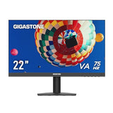 22 Inch Va Led Back Light Monitor 75Hz Fhd 1920 X 1080, 1080P 178° Wide View Frameless Computer Monitor 4Ms, Eye Care Technology, Ergonomic Tilt Vesa Mount, Hdmi Vga