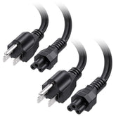 Cable Matters 2-Pack 3 Prong Power Cord - 6ft, 13A / 16AWG, Laptop Power Cord Replacement Compatible with Dell/HP/ASUS Computers, (NEMA 5-15P to IEC C5), Black