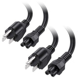 Cable Matters 2-Pack 3 Prong Power Cord - 6ft, 13A / 16AWG, Laptop Power Cord Replacement Compatible with Dell/HP/ASUS Computers, (NEMA 5-15P to IEC C5), Black
