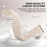 AMKSY Magnetic Sport Bands for Watch Band for Women Men 40mm 41mm 38mm 42mm 44mm 49mm 45mm 46m, Soft Silicone Strap Wristbands for iWatch