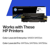 414A Black Toner Cartridge | Works With Color Laserjet Enterprise M455Dn, Mfp M480F, Pro M454, Mfp M479 Series | W2020A