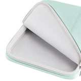 17 Inch Laptop Sleeve Canvas Notebook Portable Carrying Bag Case Handbag For 17" Zbook Fury 17,3 G8 /17,3" Hp Pavilion 17/Ideapad 3 Gen 7/Chromebook 317, Mint Green