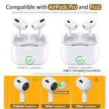 Memory Foam Replacement Ear Tips Compatible with AirPods Pro 2nd/1st Generation,with Noise Reduction Hole & Built-in dust Guard Screen,for USB-C