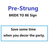 Pre-Strung Holographic Bride To Be Banner, Iridescent Bridal Shower Sign Hanging Party Decorations For Bachelorette Weekend, Engagement, Bridal Shower, Wedding Party Celebration