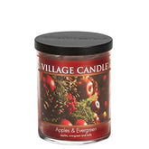 Apples & Evergreen, Medium Tumbler Scented Candle, 14 Oz, Red