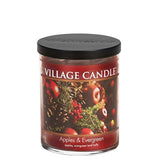 Apples & Evergreen, Medium Tumbler Scented Candle, 14 Oz, Red