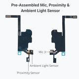 Proximity Sensor Flex for iPhone 13 Pro - Fixes Pink Screen & Restarts (Log 0x10000/0x1000/AOP Panic/Mic3) - Face ID Works - with Mic & Waterproof
