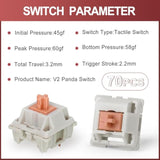 Runjrx Mmd Holy Panda 62G Spring Switch For Mechanical Keyboard Mmd Panda Swit