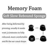 3 Pairs Memory Form Ear Tips Buds For Elite 85T, S/M/L 3 Size Replacement Reduce Noise Fit In Case Premium Earbuds Gel Compatible With Jabra Elite 85T - S/M/L Black
