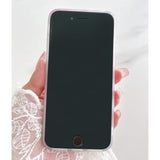 For Iphone Se/8/7 Case - Cute Flower Shell Pattern Soft Bumper Lightweight Fit Case - Shockproof - Pink Floral