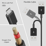 Micro Usb Multi Charging Cable 1.5Ft, Micro Usb Splitter Cable, Usb2.0 Type A